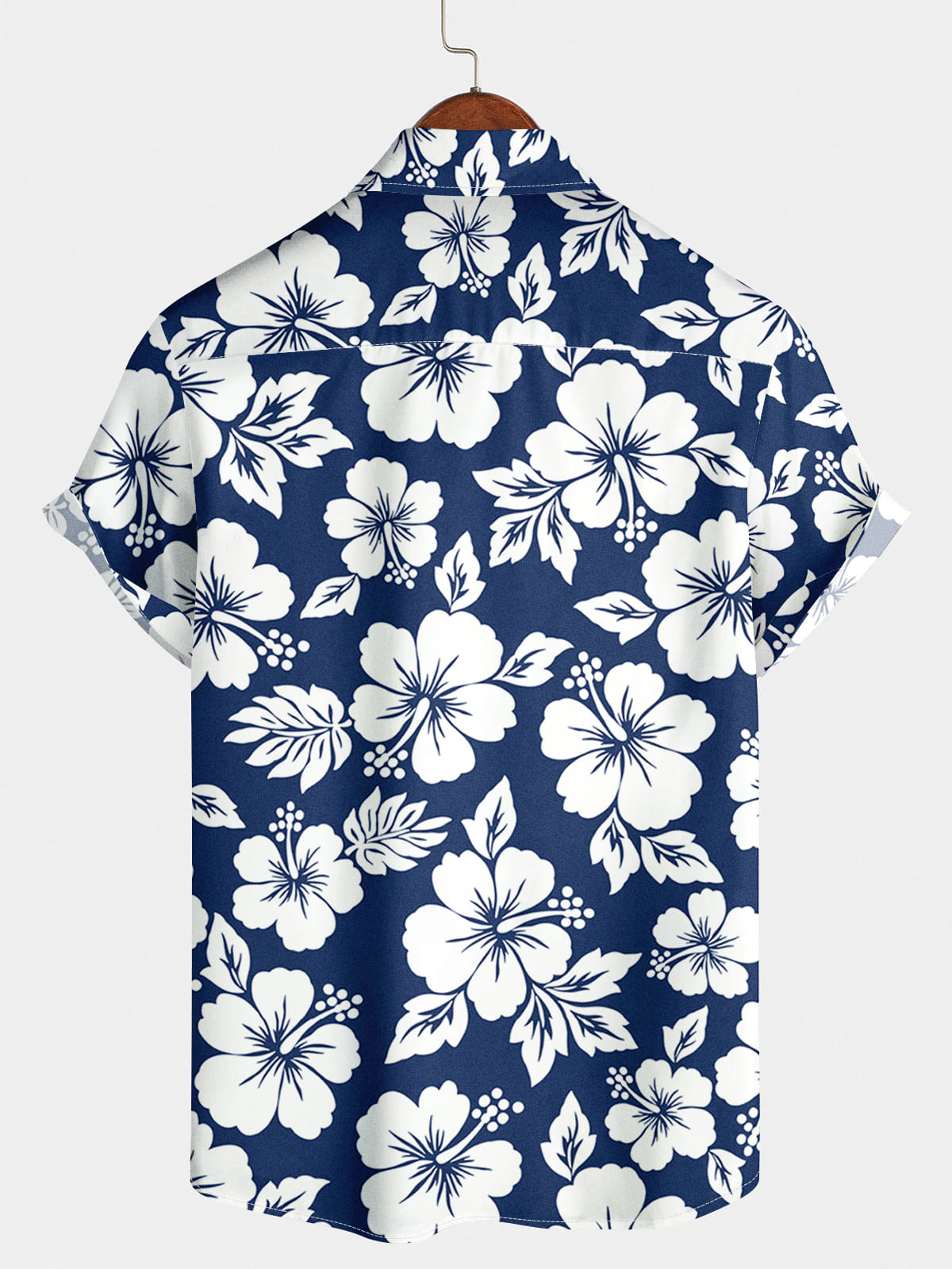 Chemise à manches courtes à imprimé floral pour hommes