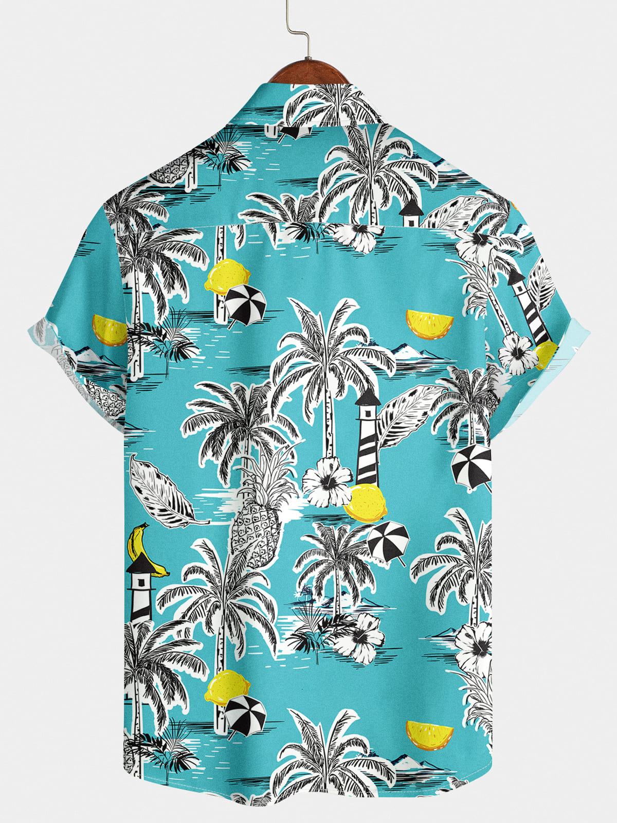 Chemise à manches courtes à fleurs pour hommes