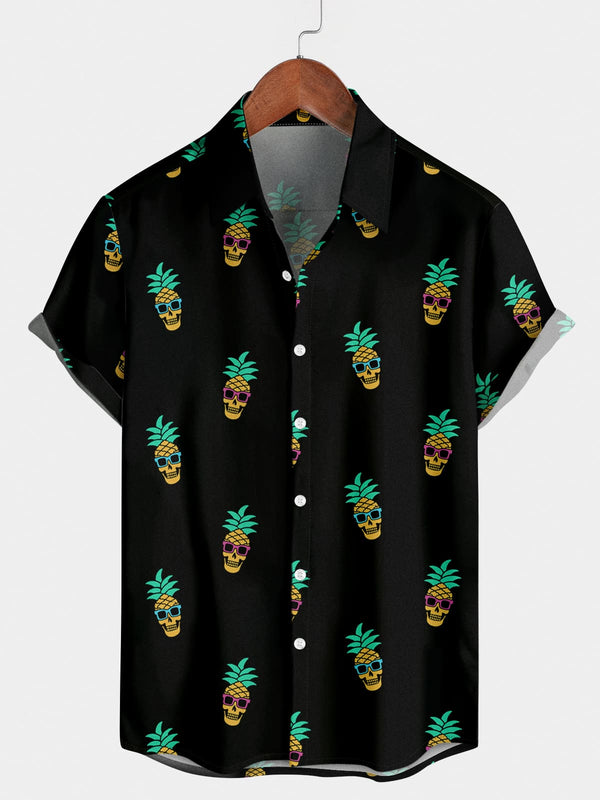 Camicia a maniche corte da uomo Cool Skull