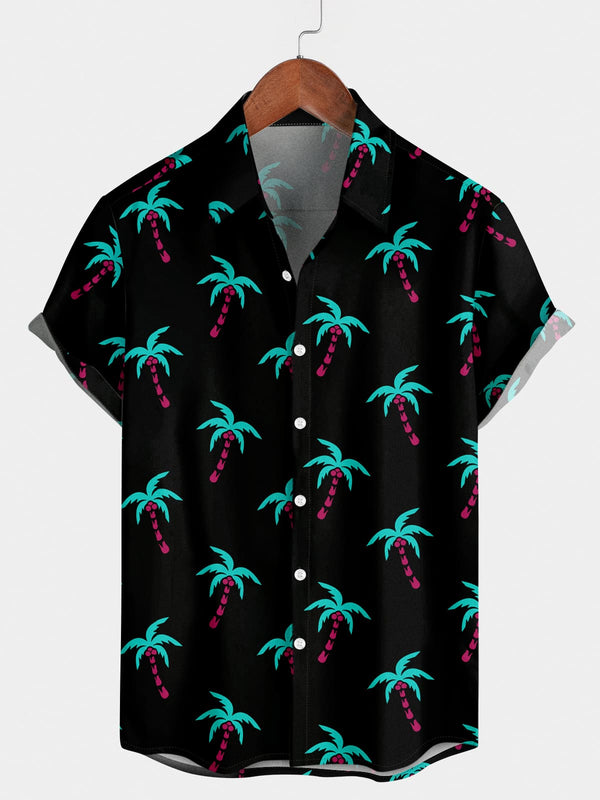 Men's Coconut Tree Short Sleeve Shirt