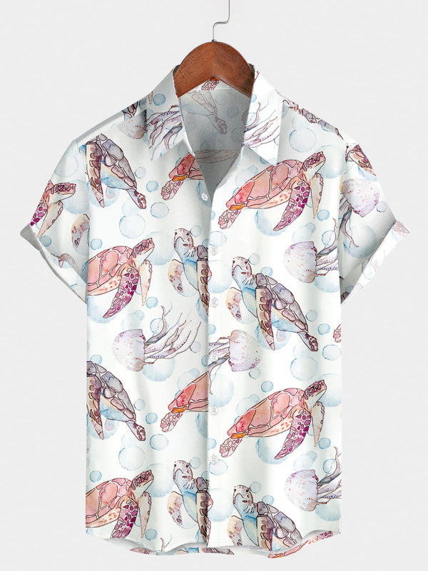 Camicia a maniche corte da uomo Turtle Holiday