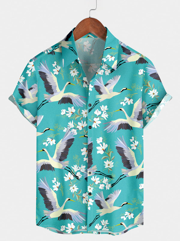 Men's Crane Holiday Short Sleeve Shirt