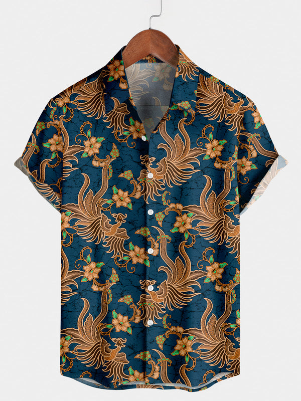 Men's Phoenix Print Short Sleeve Shirt