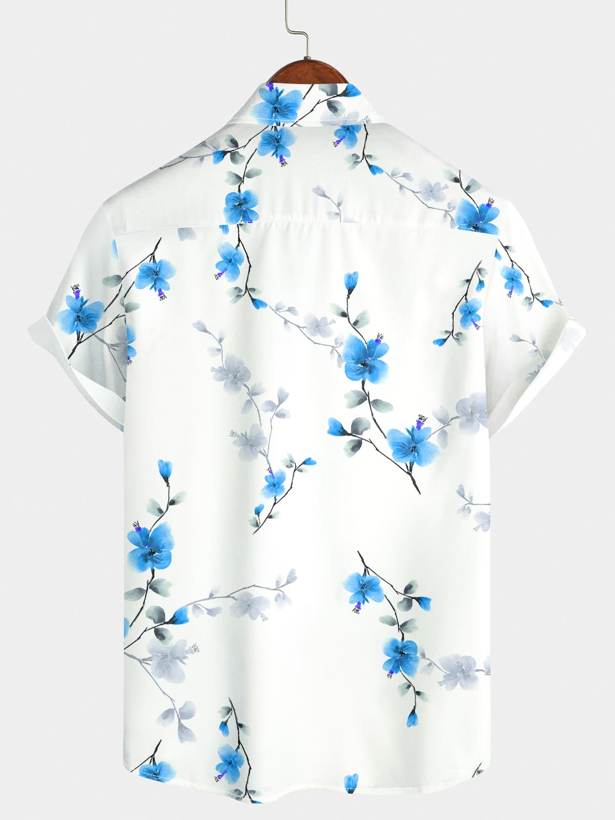 Men's Floral Print Short Sleeve Shirt