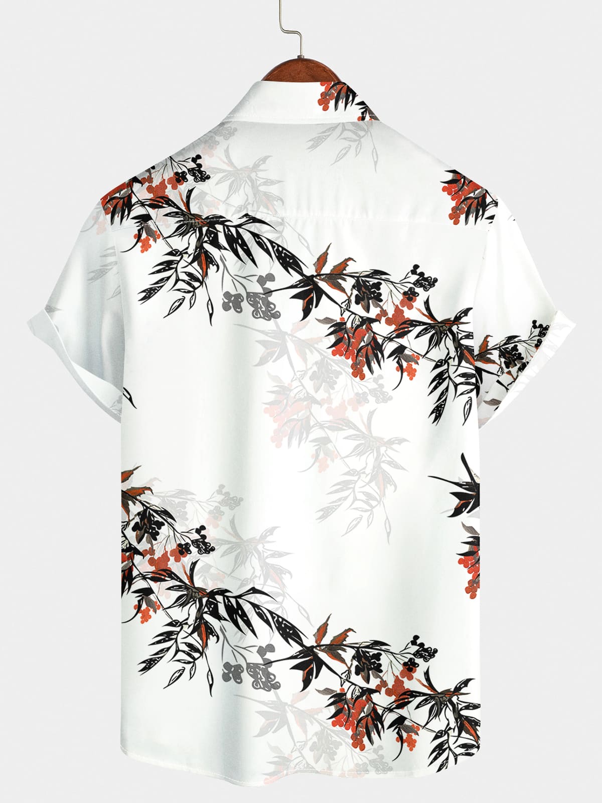 Men's Floral Casual Short Sleeve Shirt