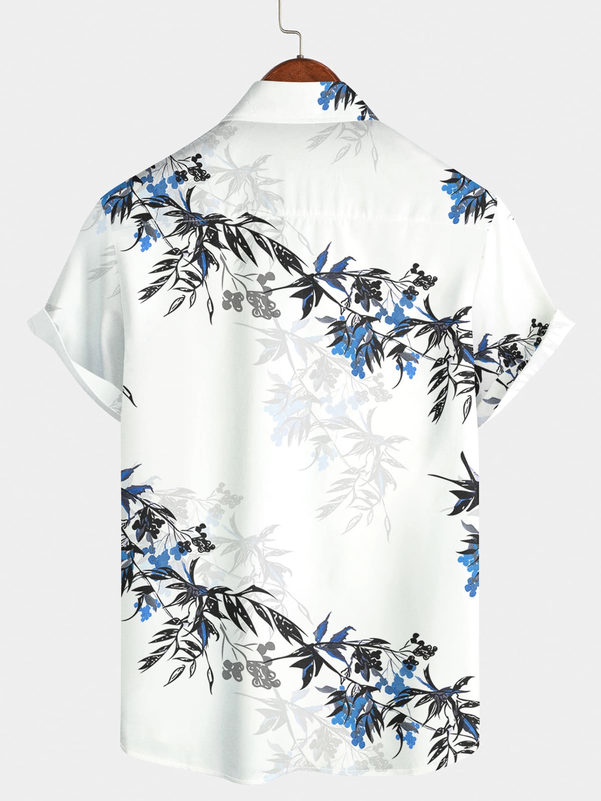 Men's Floral Casual Short Sleeve Shirt