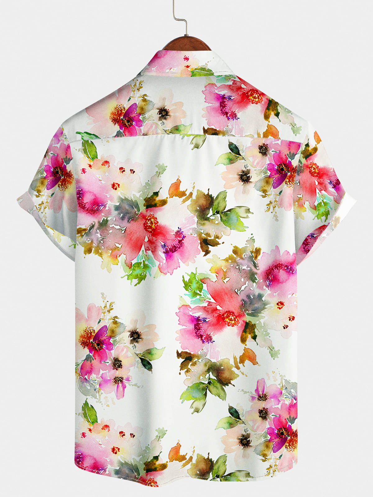 Men's Floral Holiday Short Sleeve Shirt