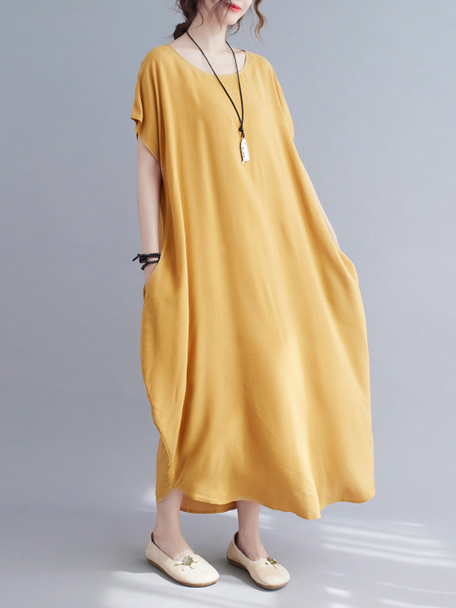 Oversized Solid Color Dress