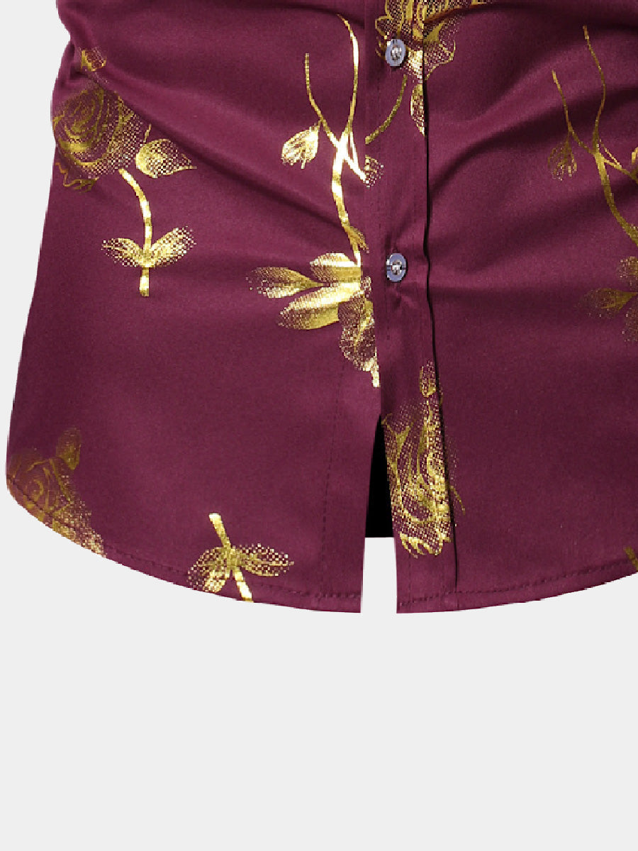 Men's rose gilded long sleeve shirt