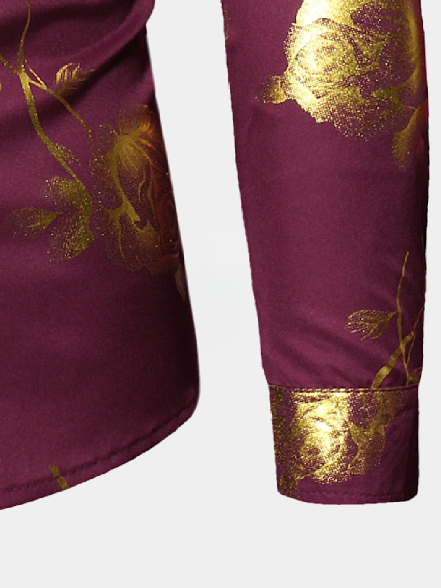 Men's rose gilded long sleeve shirt