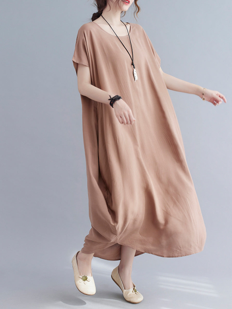 Oversized Solid Color Dress