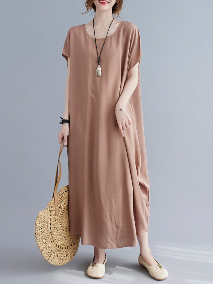 Oversized Solid Color Dress