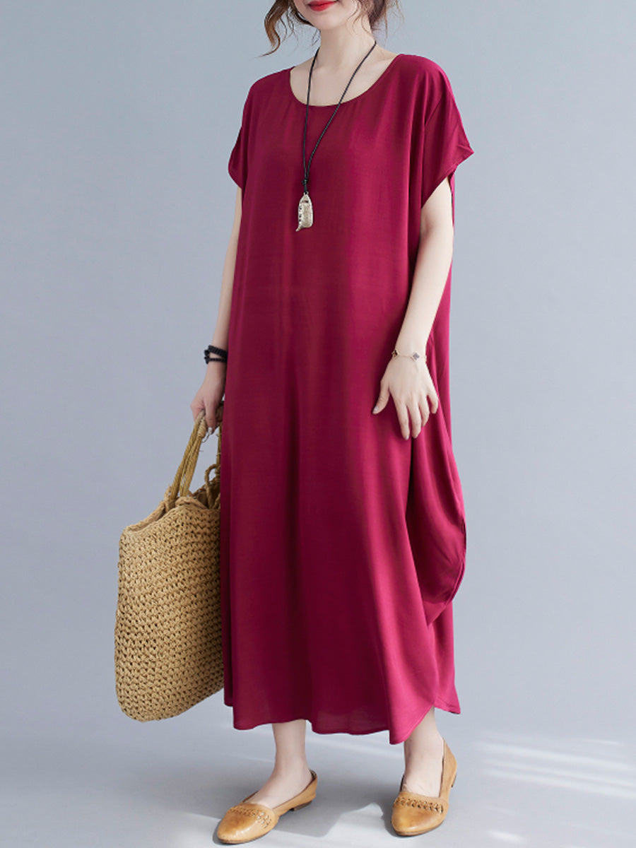 Oversized Solid Color Dress