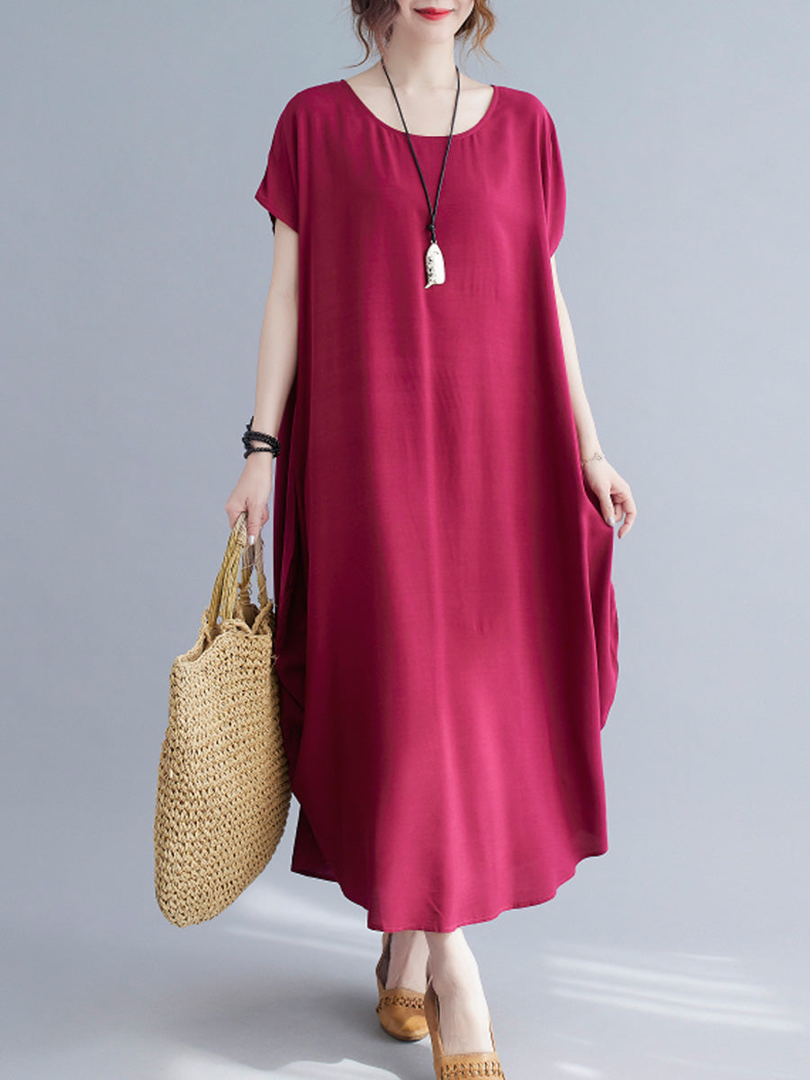 Oversized Solid Color Dress