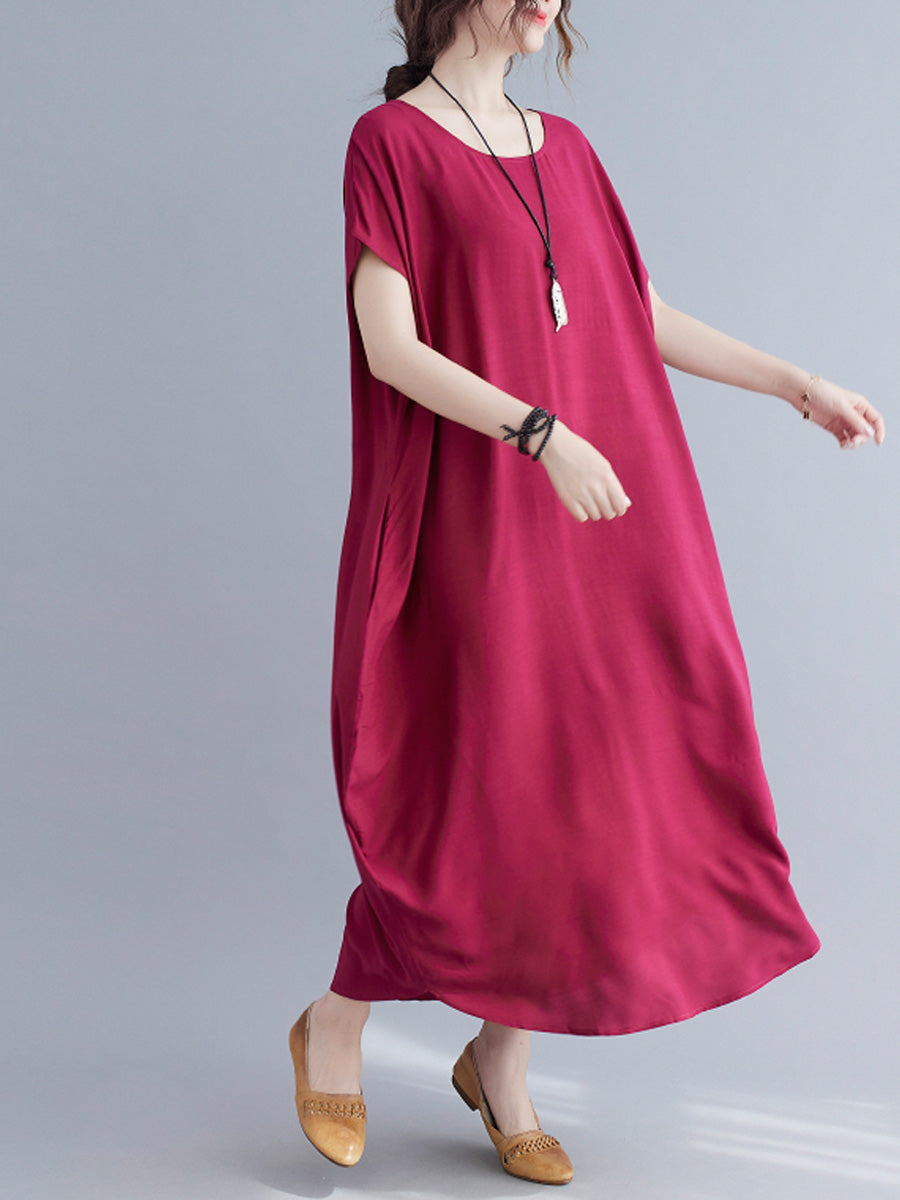 Oversized Solid Color Dress