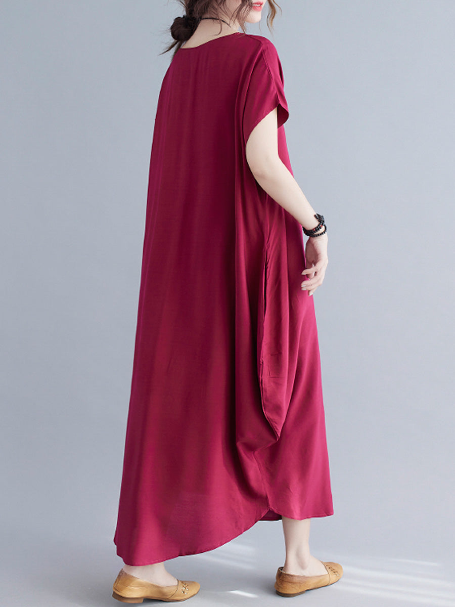 Oversized Solid Color Dress