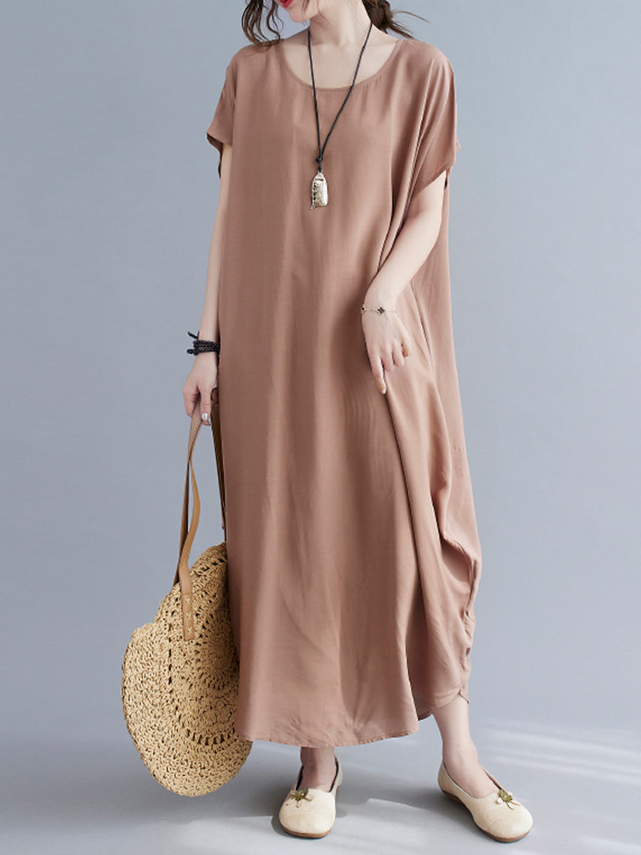 Oversized Solid Color Dress