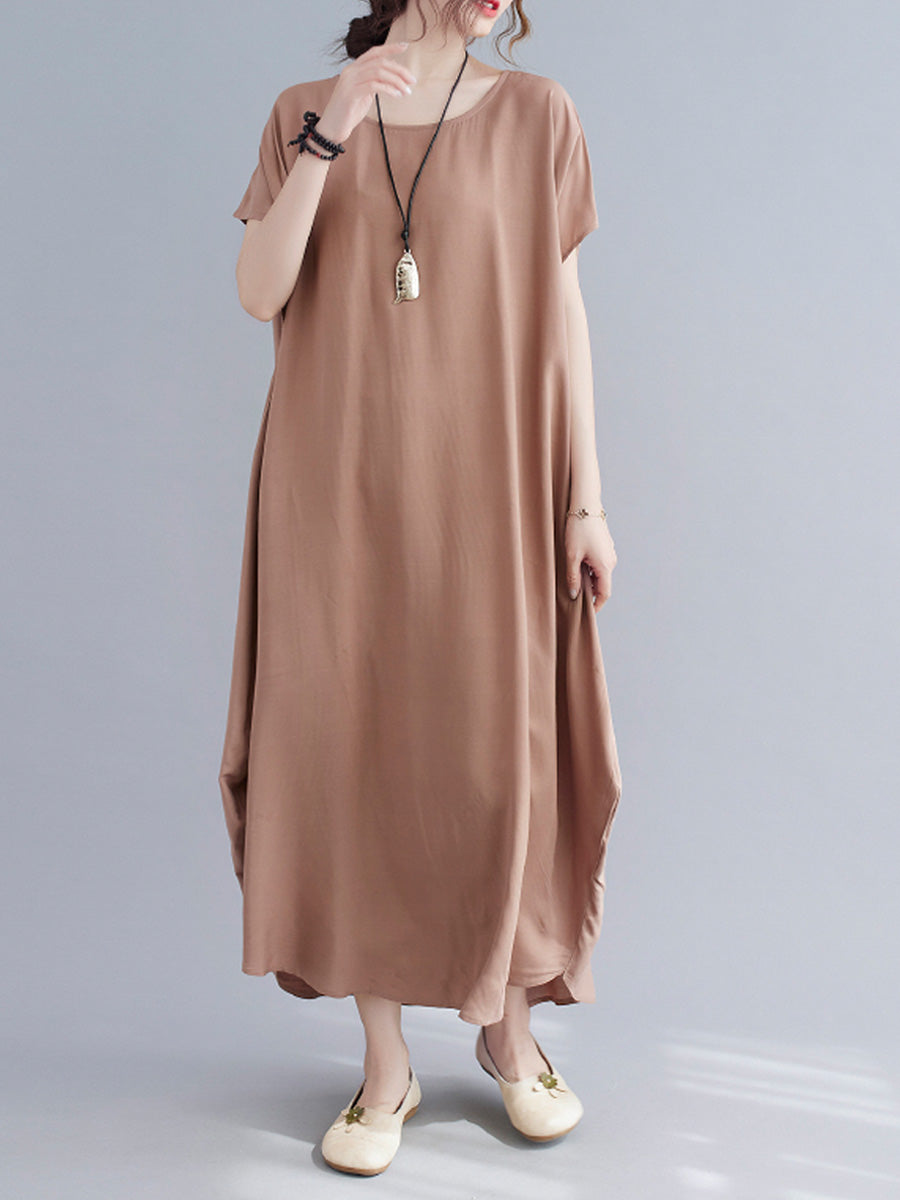 Oversized Solid Color Dress