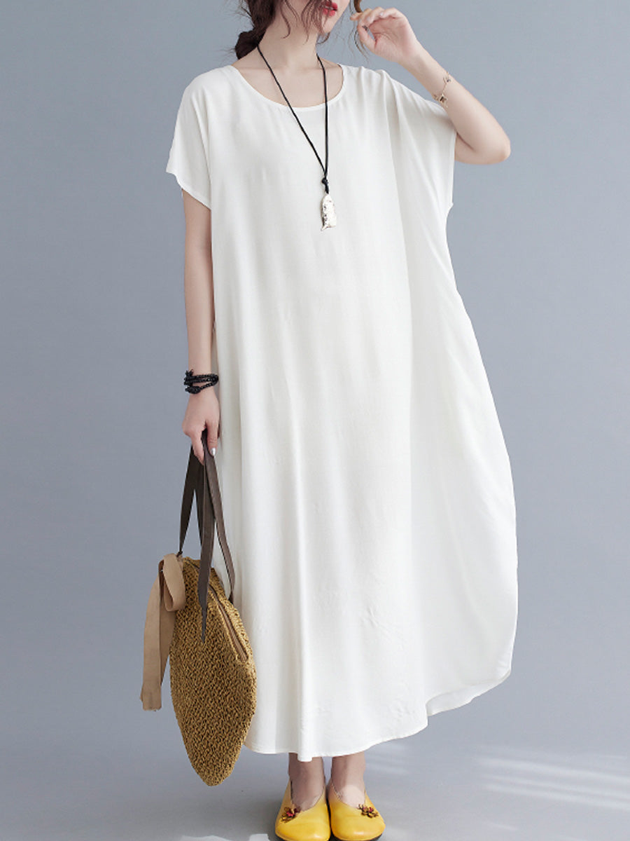 Oversized Solid Color Dress