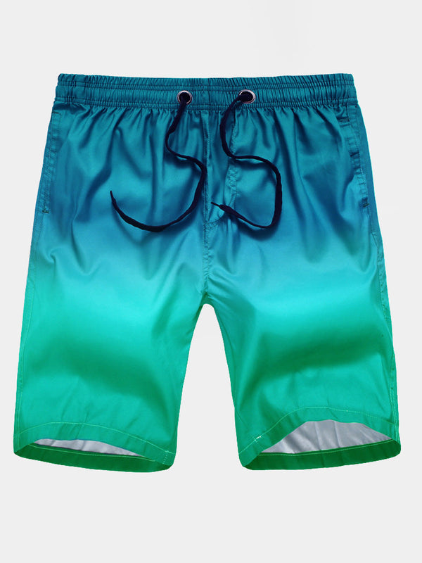 Men's Gradient quick drying Casual Shorts