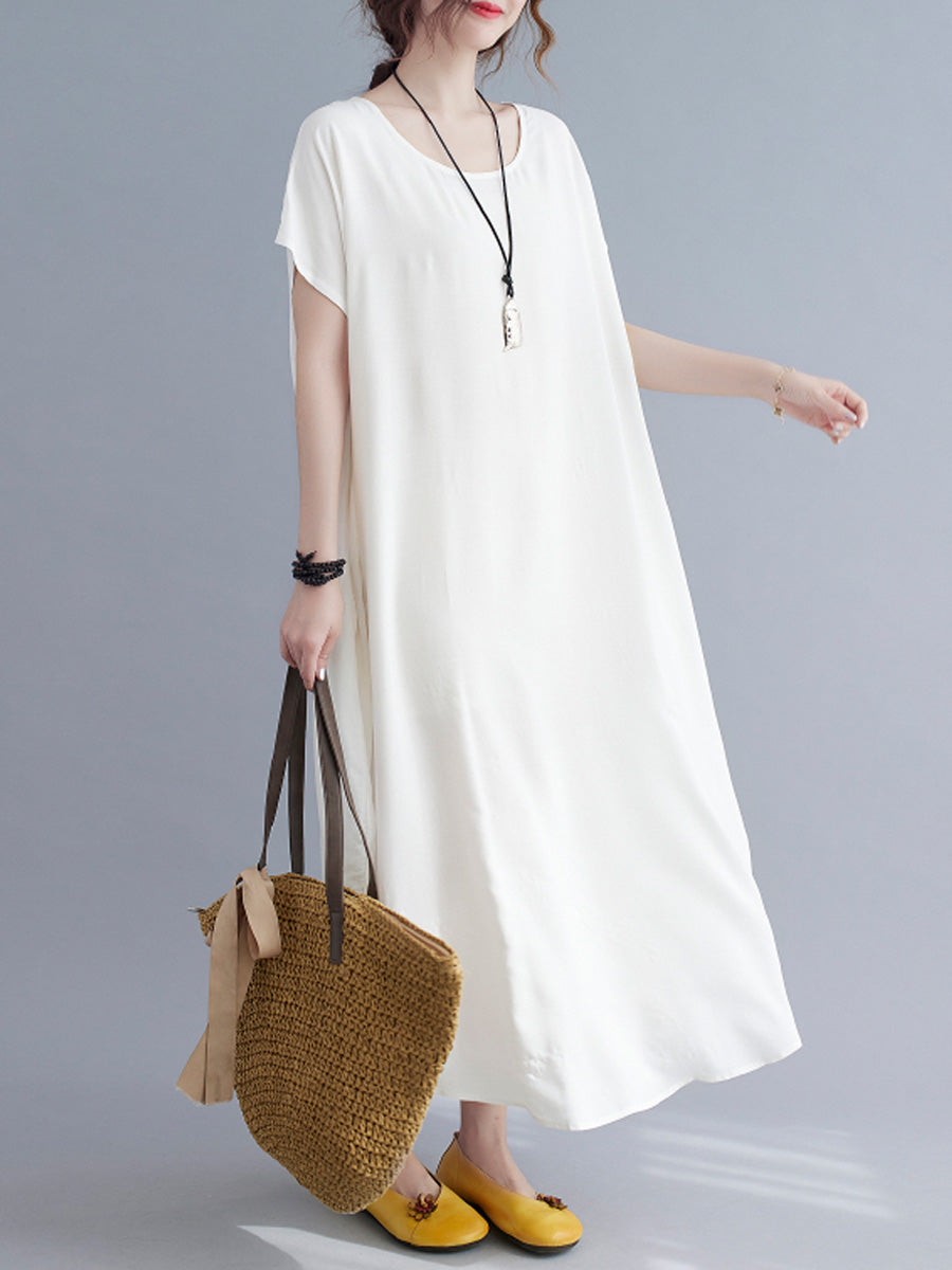 Oversized Solid Color Dress