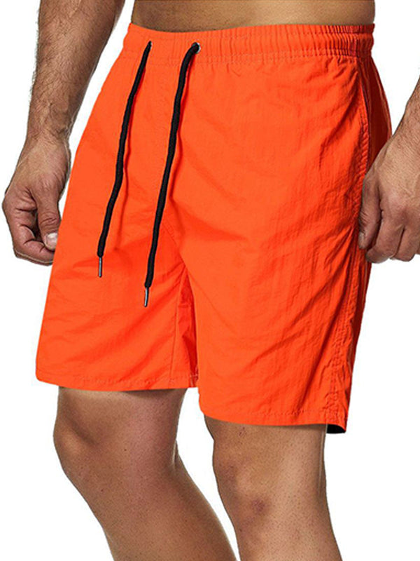 Men's Solid Surf Beach Casual Shorts