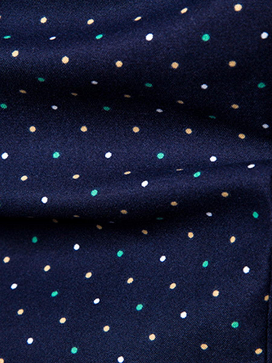 Men's Polka dot Long Sleeve Shirt