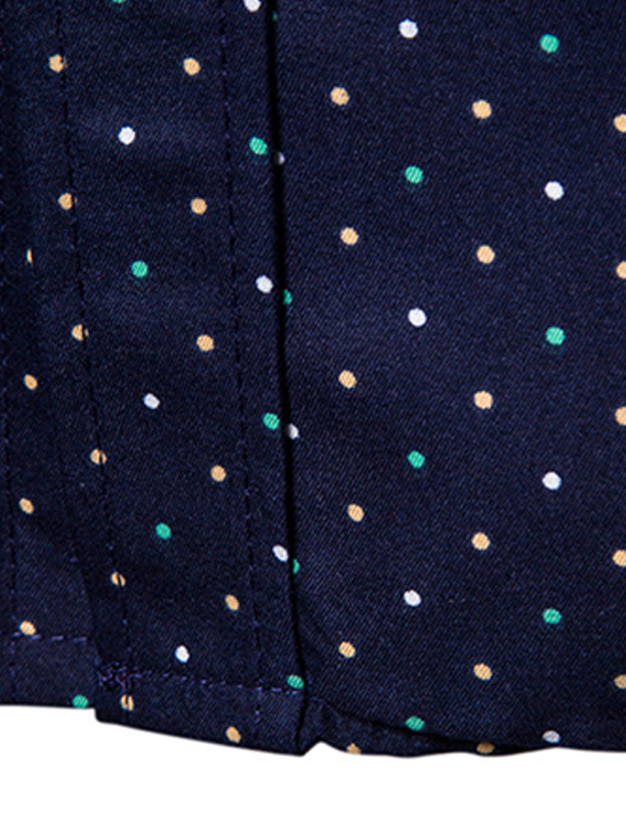 Men's Polka dot Long Sleeve Shirt