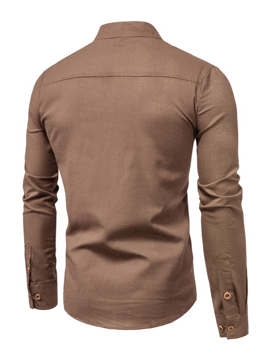 Men's Button casual Long Sleeve Shirt