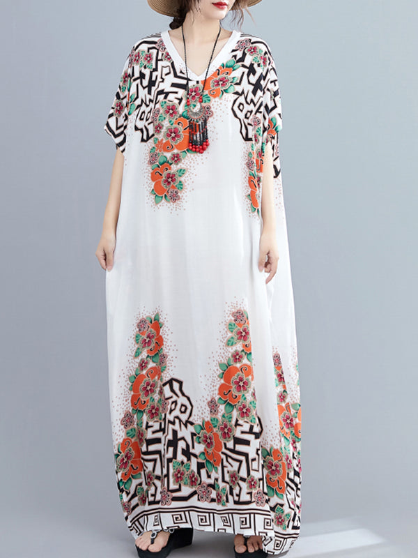 Ethnic printed long dress