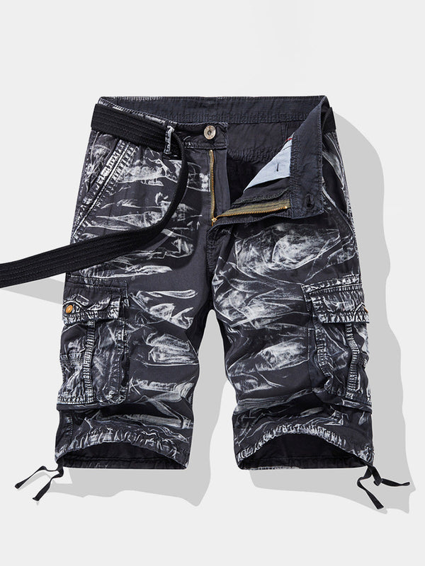 Men's Camo Loose Fit Cotton Casual Shorts