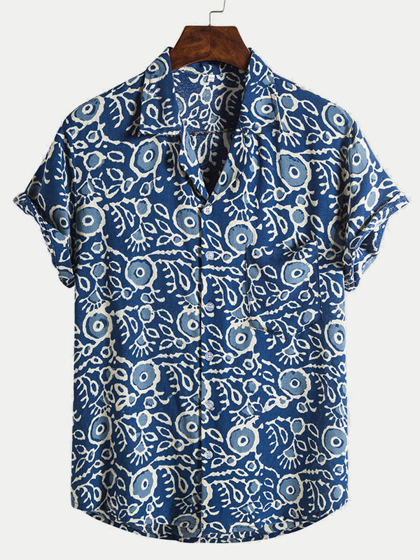 Camicia hawaiana da uomo a manica corta