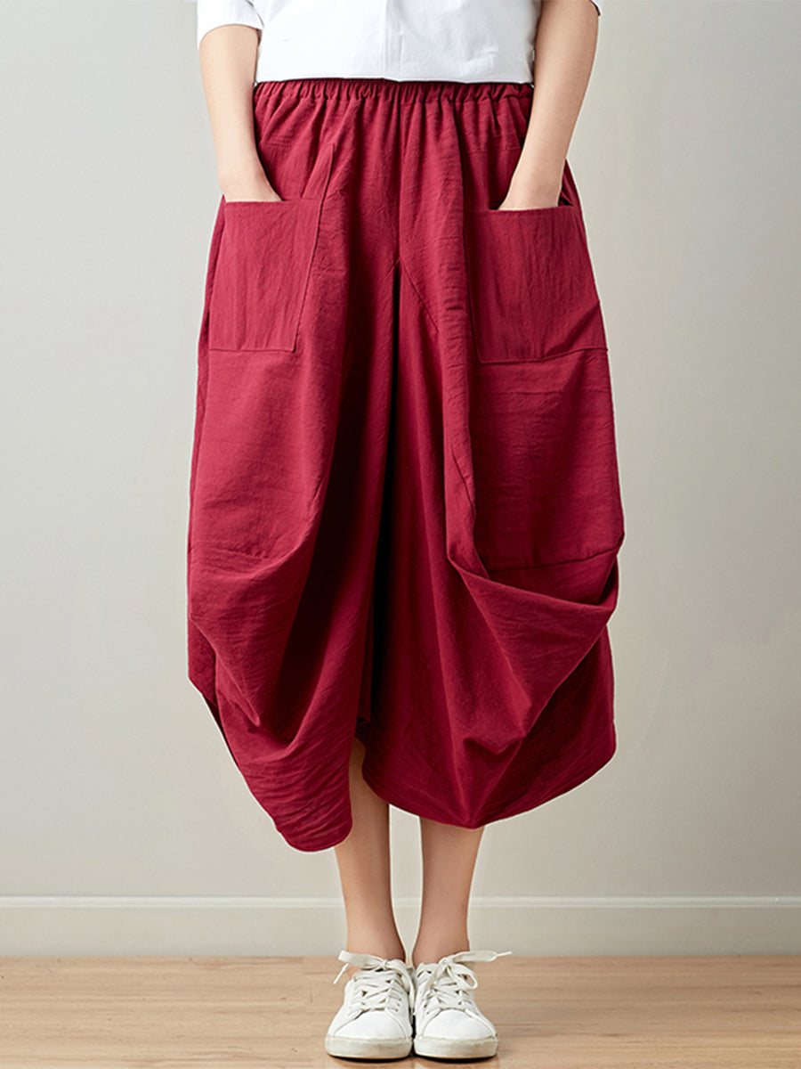 Oversized Slim Lantern Skirt