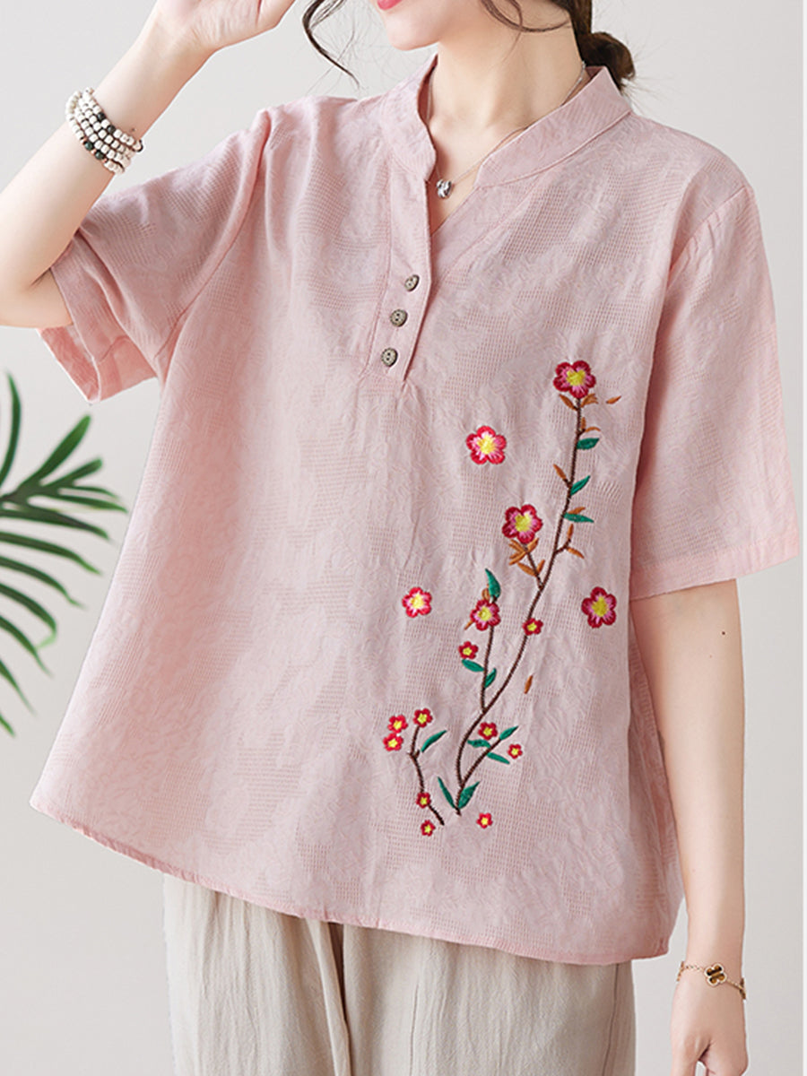 Small flower printed shirt