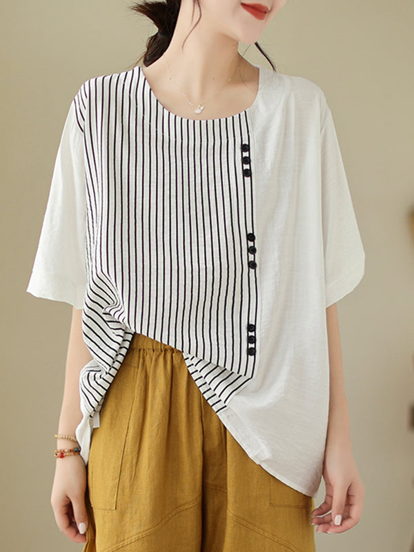 Oversized vertical pattern shirt