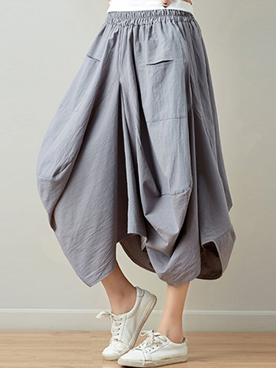 Oversized Slim Lantern Skirt