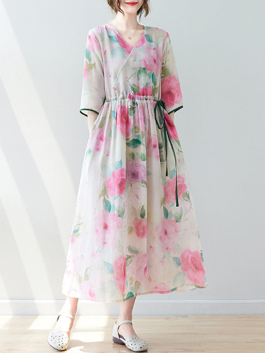 Floral Holiday Casual Dress