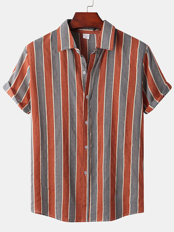 Camicia a maniche corte casual hawaiana da uomo