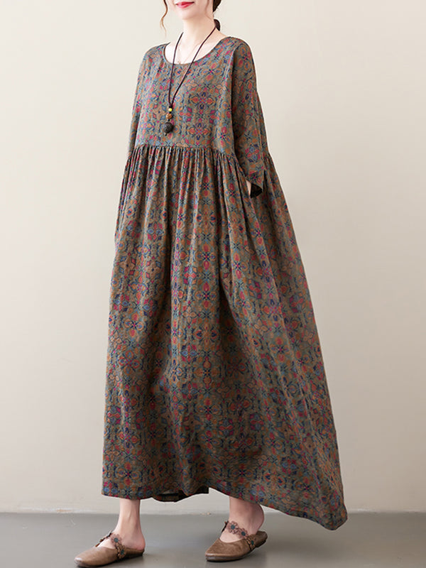 Floral Plus Casual Dress