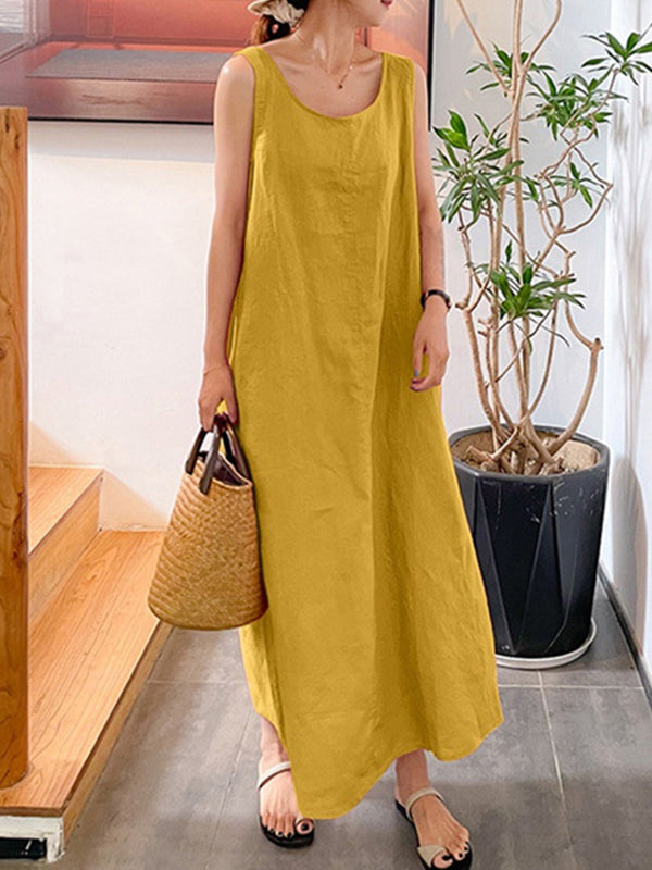 Beach resort style sleeveless dress