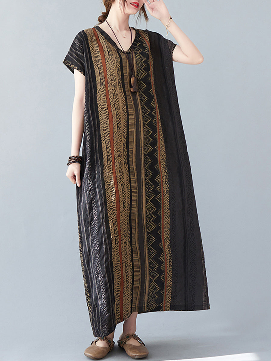 Ethnic printed large dress