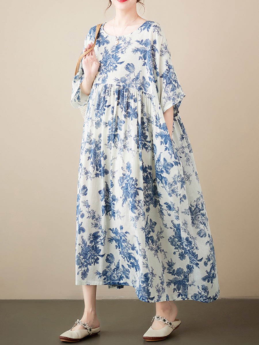 Floral Plus Size Casual Dress