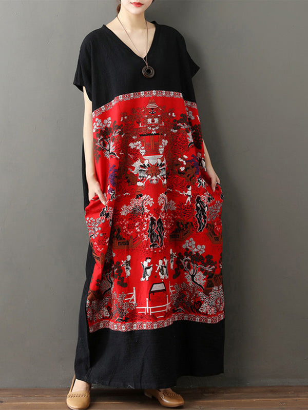 Ethnic Art Print Dress