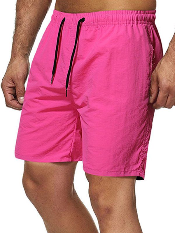 Men's Solid Surf Beach Casual Shorts