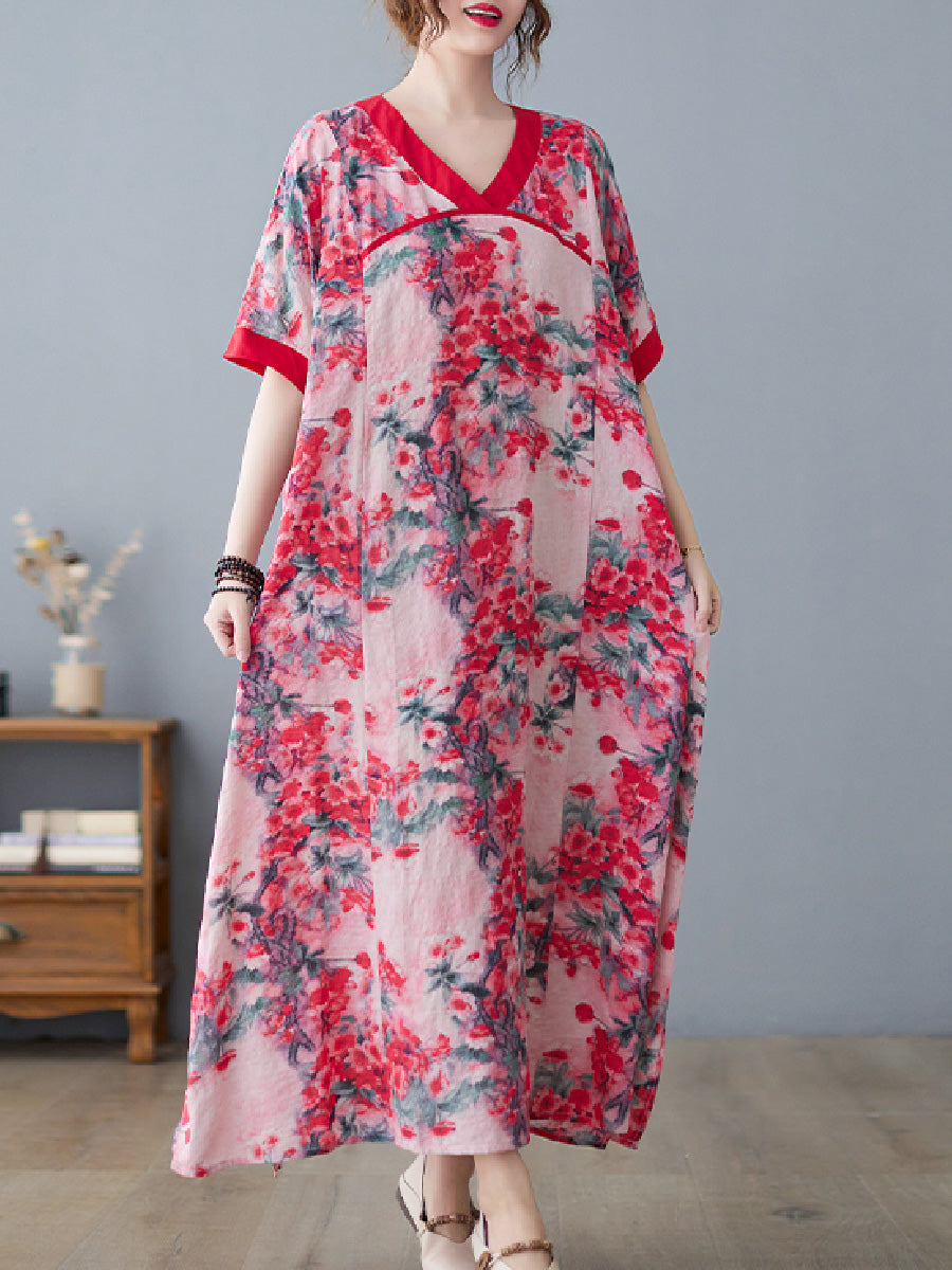 Floral Casual Plus Size Dress