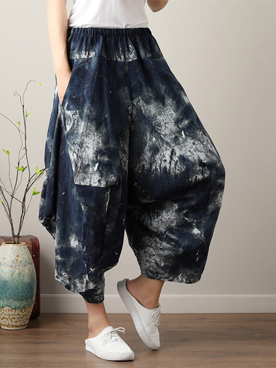 Casual printed oversized pant