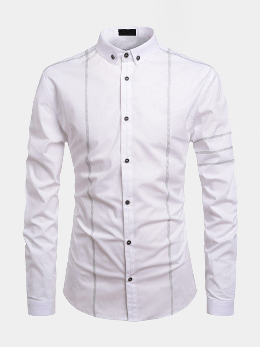 Men's business casual Long Sleeve Shirt