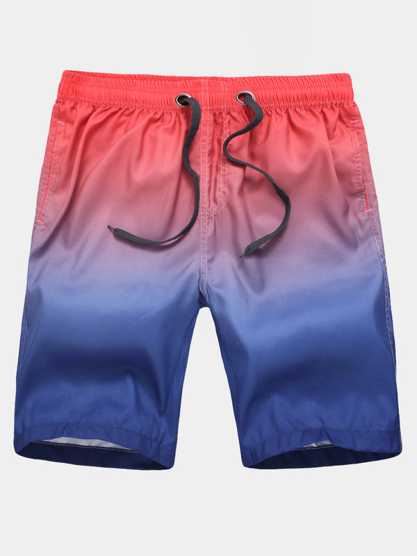 Men's Gradient quick drying Casual Shorts