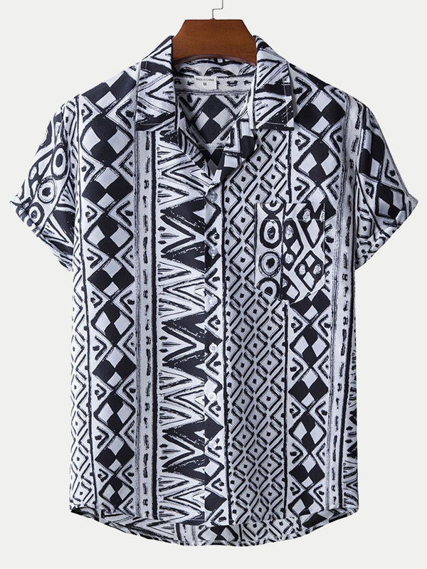 Chemise hawaïenne à manches courtes pour homme