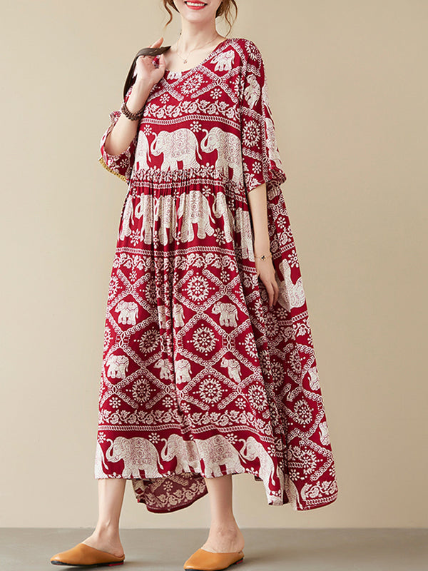 Oversized ethnic style dress